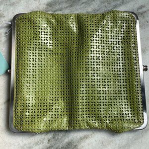HOBO Lauren Kiwi Green Clutch Wallet NWT